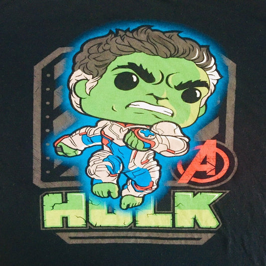 Funko POP! Tees Marvel Avengers End Game Hulk T-shirt (Black) Size L