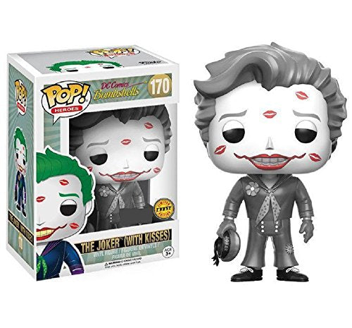 Funko POP! Heroes DC Comics Bombshells CHASE The Joker (With Kisses) #170 [Black & White] Exclusive