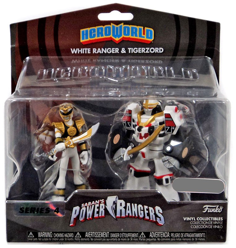 Funko Hero World - Power Rangers [Series 4] - White Ranger & Tigerzord - Target Exclusive