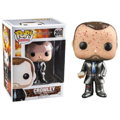 Funko POP! Television Supernatural Crowley #200 [Blood Splatter Metallic] Exclusive