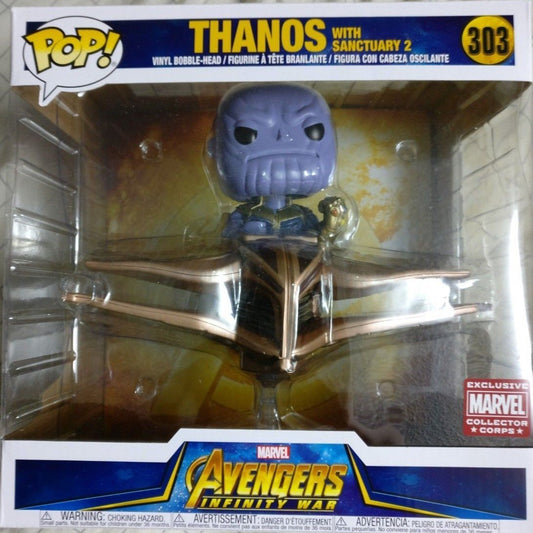 Funko POP! Marvel Avengers Infinity War Thanos with Sanctuary 2 #303 Collector Corps Exclusive