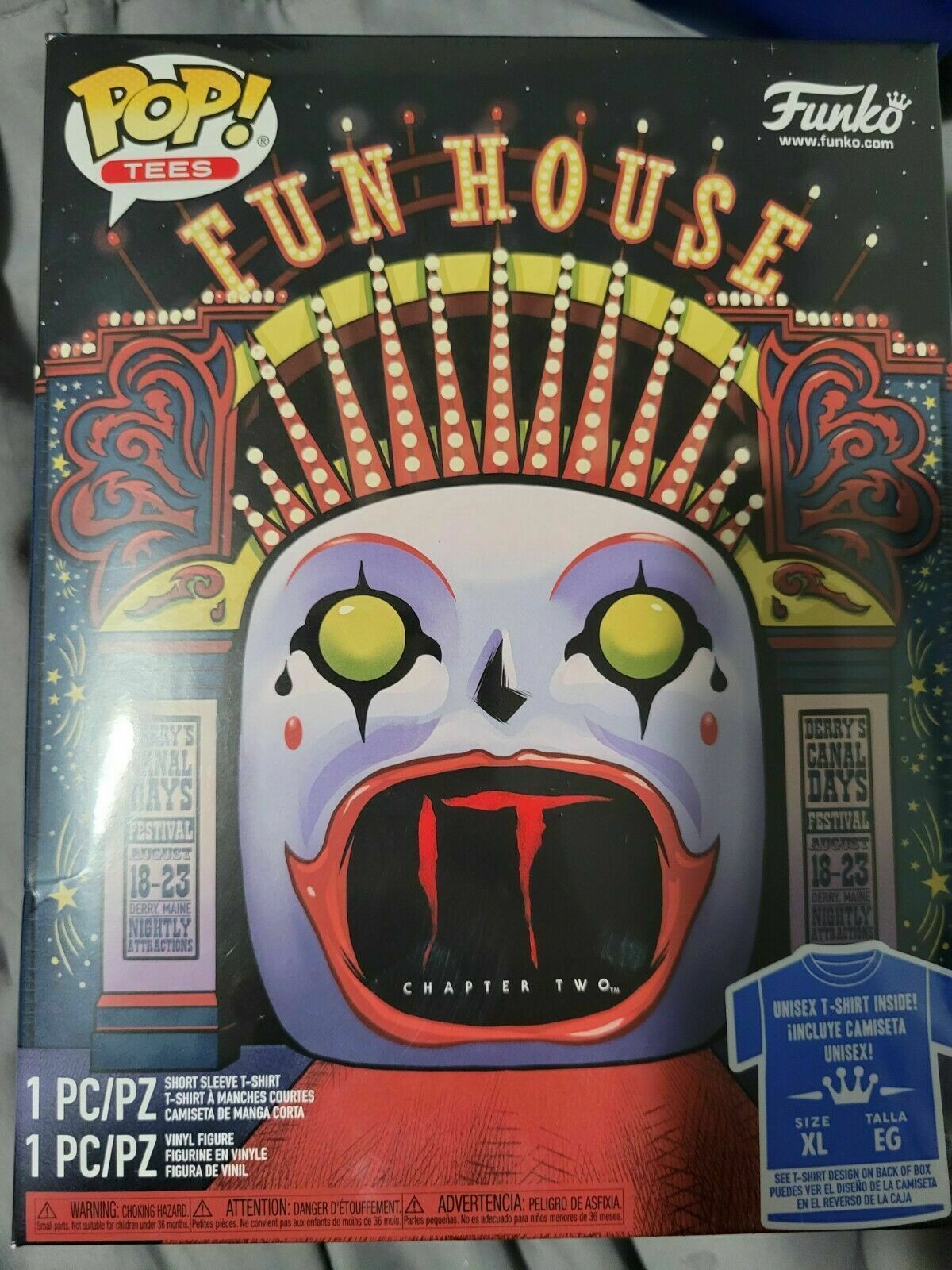 Funko POP! and Tees IT Chapter Two Funhouse with Size XL T-Shirt Collectors Box Exclusive