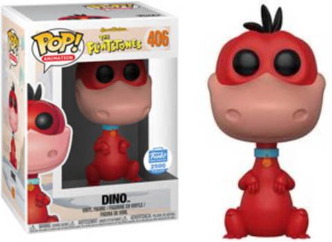 Funko POP! Animation Hanna Barbera The Flintstones Dino #406 [Red] LE 2500 Exclusive