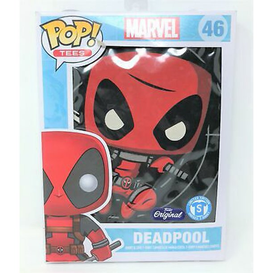 Funko POP! Tees Marvel Deadpool Mid-Air #46 Size Small T-Shirt