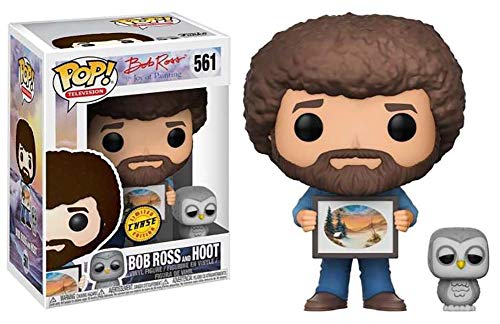 Funko POP! Television CHASE Bob Ross and Hoot the Owl #561