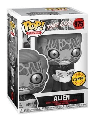 Funko POP! Movies They Live CHASE Alien #975 [Black & White]