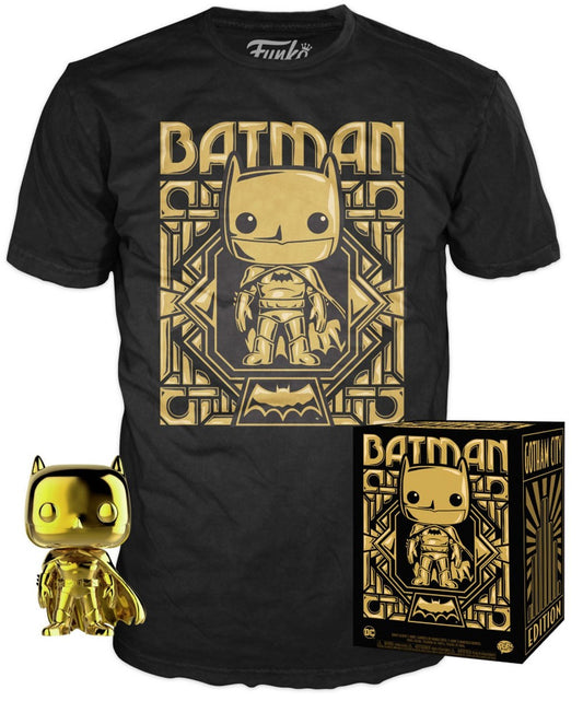 Funko DC Gold Batman Exclusive & Tee Size S