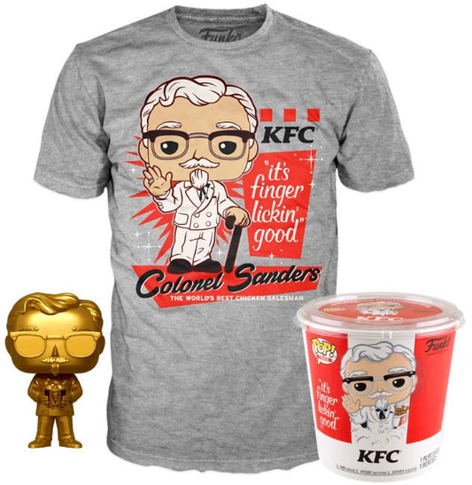 Funko POP! and Tee Icons Colonel Sanders [Gold] Size XL