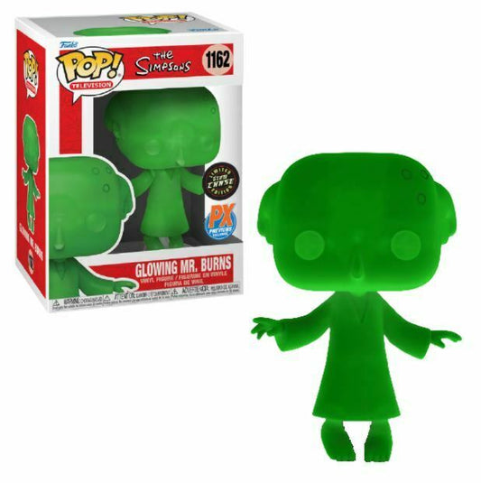 Funko POP! Television The Simpsons CHASE Glowing Mr. Burns #1162 [Translucent, Glows in the Dark] PX Exclusive