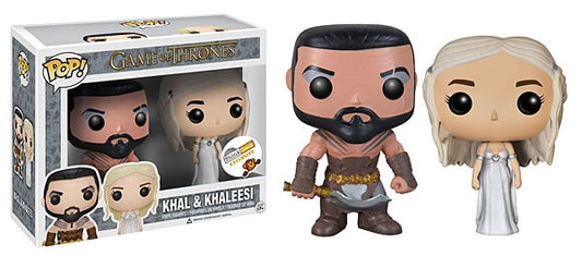 Funko POP! Game of Thrones Khal & Khaleesi 2 Pack ThinkGeek Exclusive