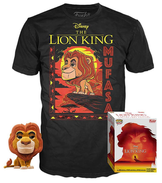 Funko POP! and Tee Disney Mufasa with Size XL T-Shirt Collector's Box Exclusive