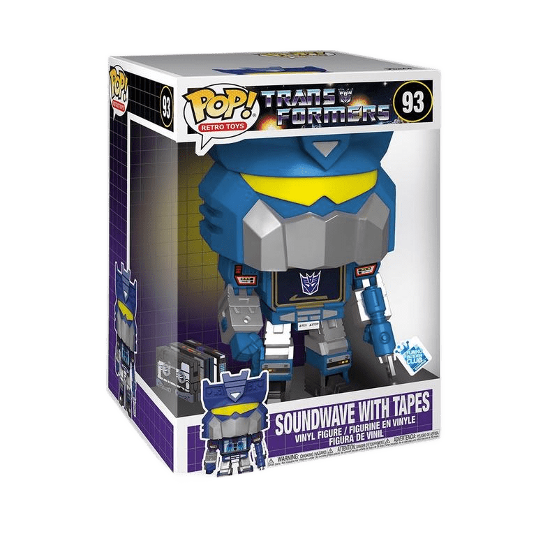 Funko POP! Retro Toys Transformers 10 Inch Soundwave with Tapes #93 GameStop Exclusive