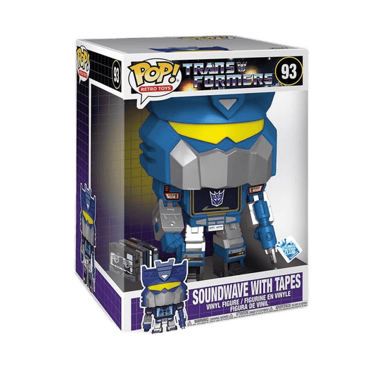 Funko POP! Retro Toys Transformers 10 Inch Soundwave with Tapes #93 GameStop Exclusive