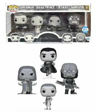 Funko POP! Movies DC Zach Snyder's Justice League Superman / Diana Prince / Desaad / Darkseid 4-Pack LE 500 Exclusive