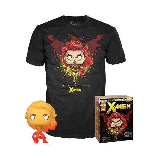 Funko Dark Phoenix (Orange Translucent) and Dark Phoenix Tee [Fall Convention] XXXL