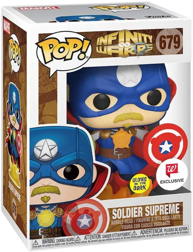 Funko POP! Marvel Infinity Warps Soldier Supreme #679 [Glows In The Dark] Exclusive