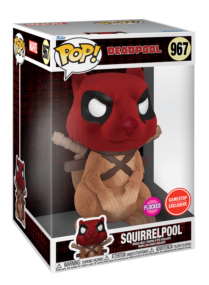 Funko POP! Marvel Deadpool 10 Inch Squirrelpool [Flocked] #967 Exclusive