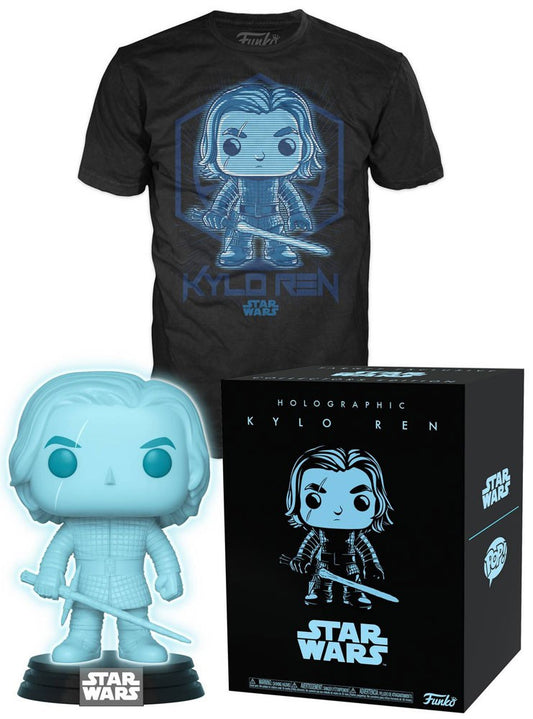 Funko POP! and Tee Star Wars Holographic Kylo Ren with Size Large T-Shirt Collectors Box Exclusive