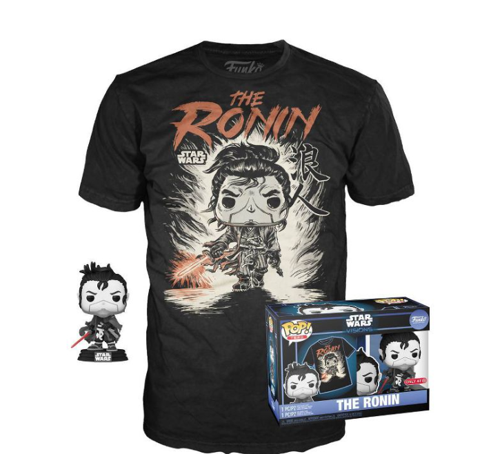 Funko POP! and Tee Star Wars Visions The Ronin with Size L T-Shirt Collectors Box Exclusive