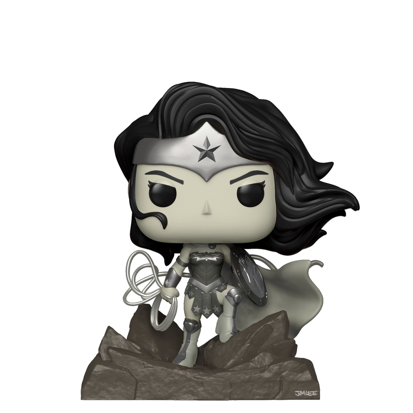 Funko POP! Heroes Deluxe Wonder Woman #282 [Black & White] Jim Lee Collection Exclusive
