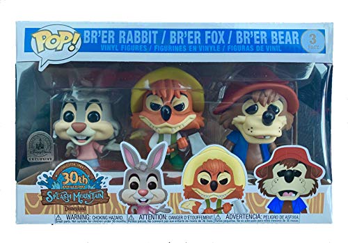 Funko POP! Splash Mountain 3-Pack Br'er Rabbit, Fox, and Bear Disney Parks Exclusive