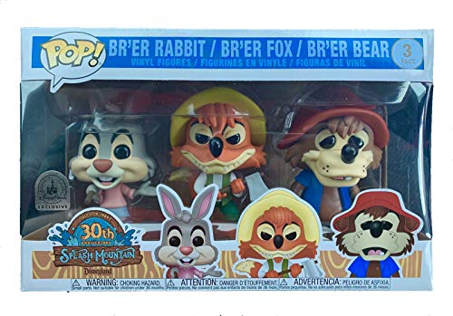 Funko POP! Splash Mountain 3-Pack Br'er Rabbit, Fox, and Bear Disney Parks Exclusive