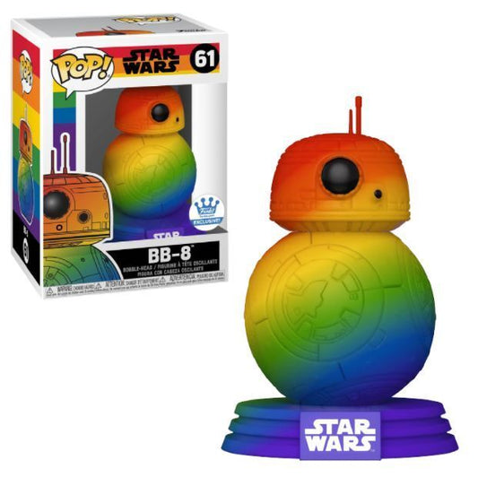 Funko POP! Pride Star Wars BB-8 #61 [Rainbow] Funko Shop Exclusive