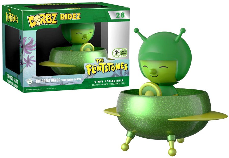 Funko Dorbz Ridez The Flintstones The Great Gazoo with Flying Saucer #28 Exclusive