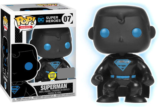 Funko POP! Heroes DC Super Heroes Superman #07 [Silhouette, Glows in the Dark] EE Exclusive