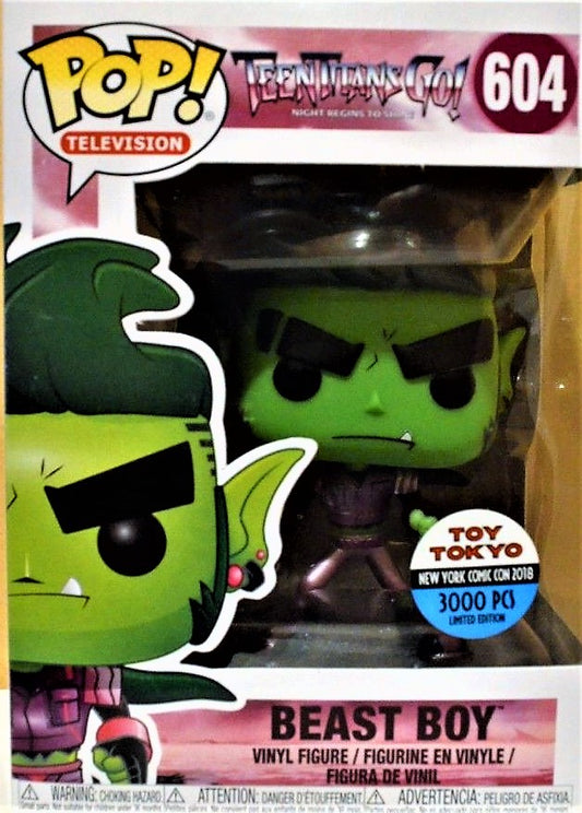 Funko POP! Television Teen Titans Go! Beast Boy #6004 [Metallic] LE 3000 Toy Tokyo NYCC Exclusive