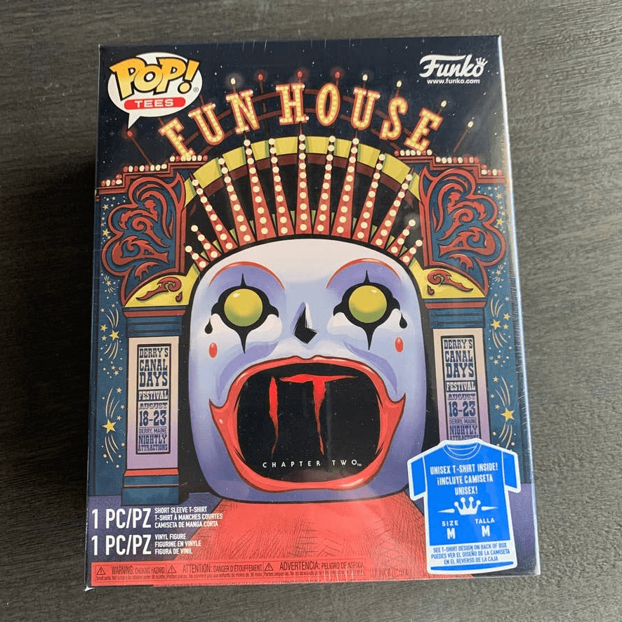 Funko POP! and Tee IT Movie 2 Pennywise Funhouse with Size Medium [M] T-Shirt Collectors Box Exclusive