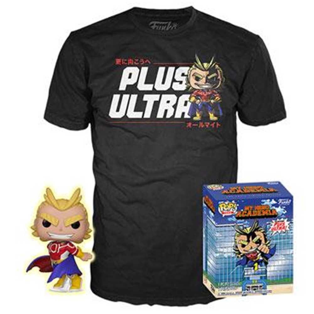 Funko My Hero Academia Pop! Tees Plus Ultra T-Shirt & Silver Age All Might Glow-In-The-Dark Vinyl Figure Box Set Hot Topic Exclusive SIZE LARGE T-SHIRT