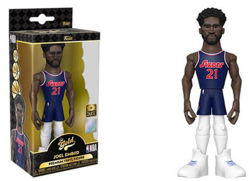 Funko Gold NBA Sixers Joel Embiid CHASE [Blue Uniform] 5"