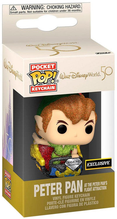 Funko Pocket POP! Keychain Walt Disney World 50th Peter Pan at the Peter Pan's Flight Attraction [Diamond Collection] Exclusive