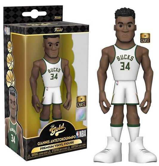Funko GOLD NBA Giannis Antetokounmpo CHASE [White Uniform] 5" Figure