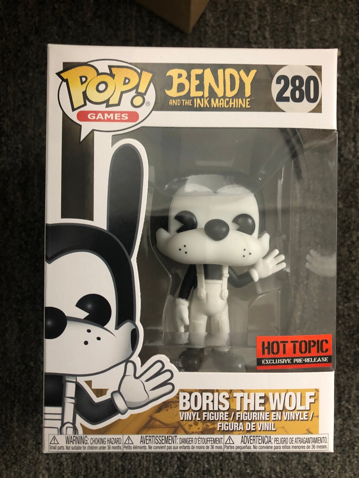 Funko POP! Games Bendy and the Ink Machine Boris #280 Prerelease