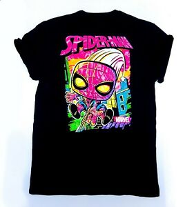 Funko POP! Tees Marvel Spider-Man (Blacklight) Shirt Size Large