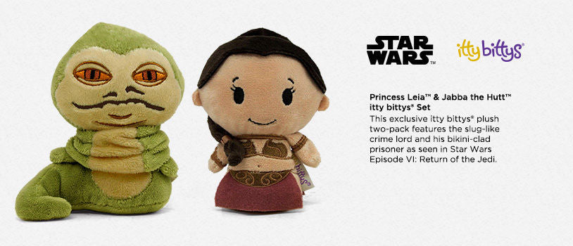 Hallmark itty bittys Star Wars Slave Leia & Jabba the Hutt SDCC Exclusive