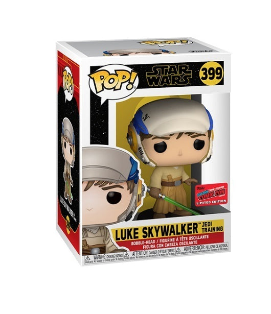 Funko POP! Star Wars Luke Skywalker Jedi Training #399 NYCC Limited Edition Convention Stickered Exclusive