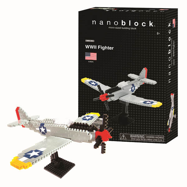 Nanoblock P-51 Mustang Airplane Fighter Plane