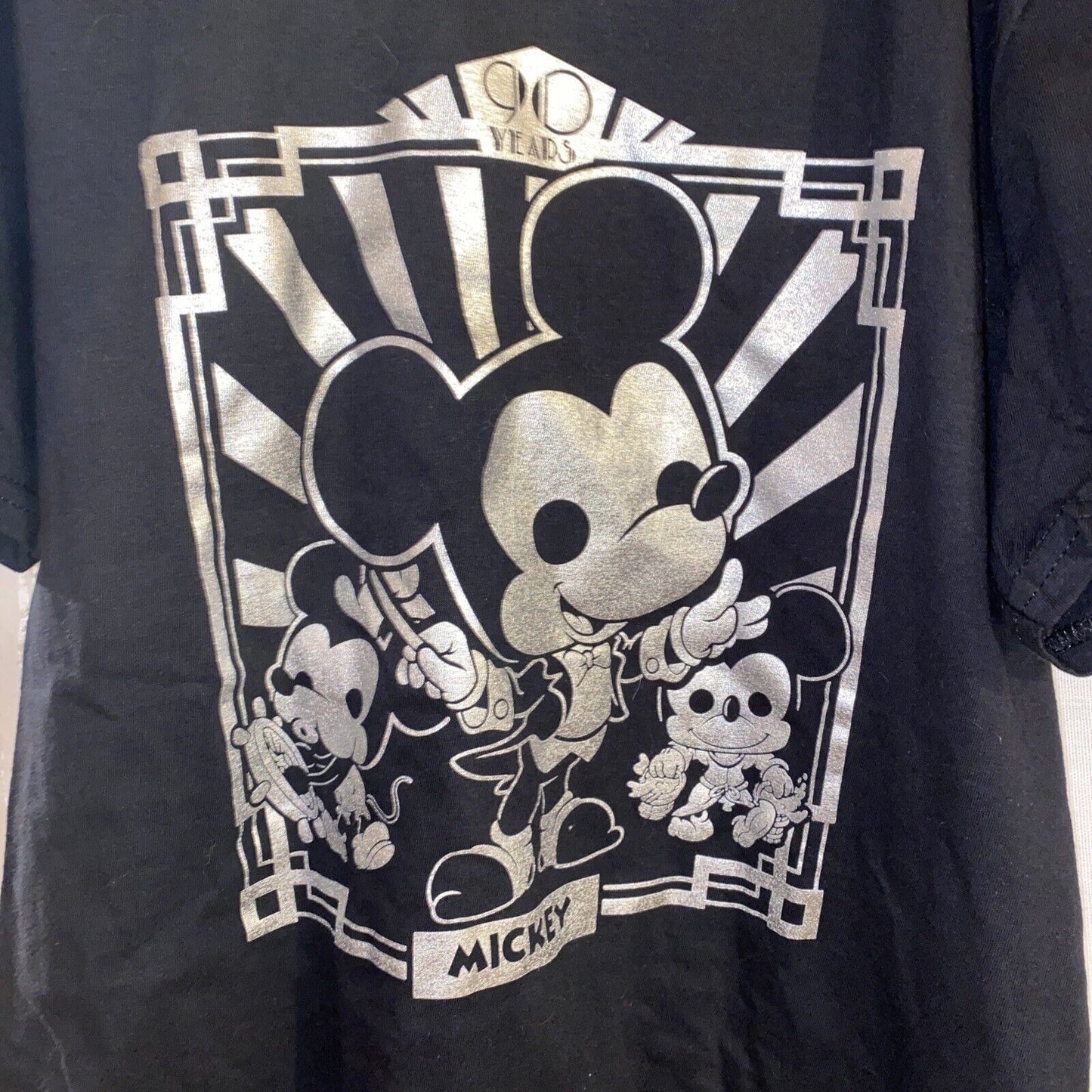 Funko POP! Tees Disney Mickey Mouse 90 Years Short Sleeve Tshirt Only (Black) Size S