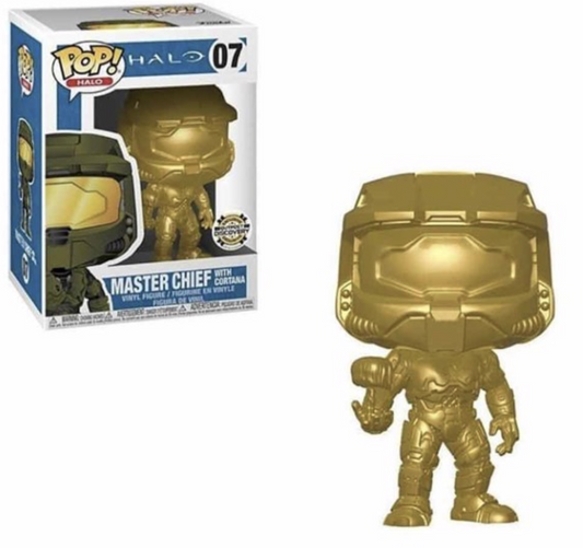 Funko POP! Halo - Halo Master Chief with Cortana #07 [Gold] Exclusive
