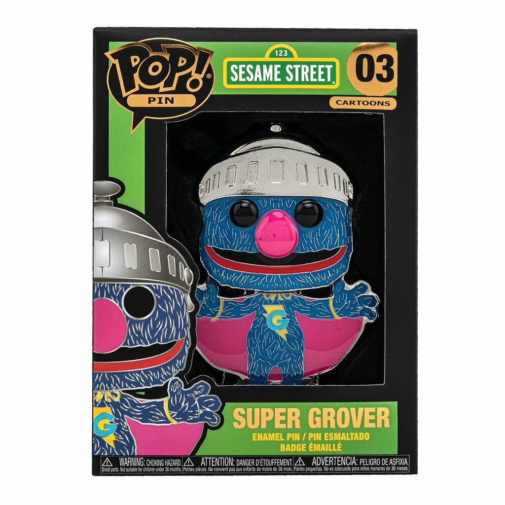 Funko POP! Pin Cartoons Sesame Street Super Grover #03