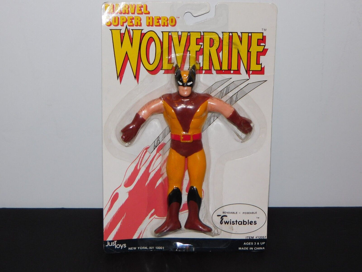 Wolverine Toy Vintage 1989 X-men Bendable Figure Marvel Just Toys Collectible