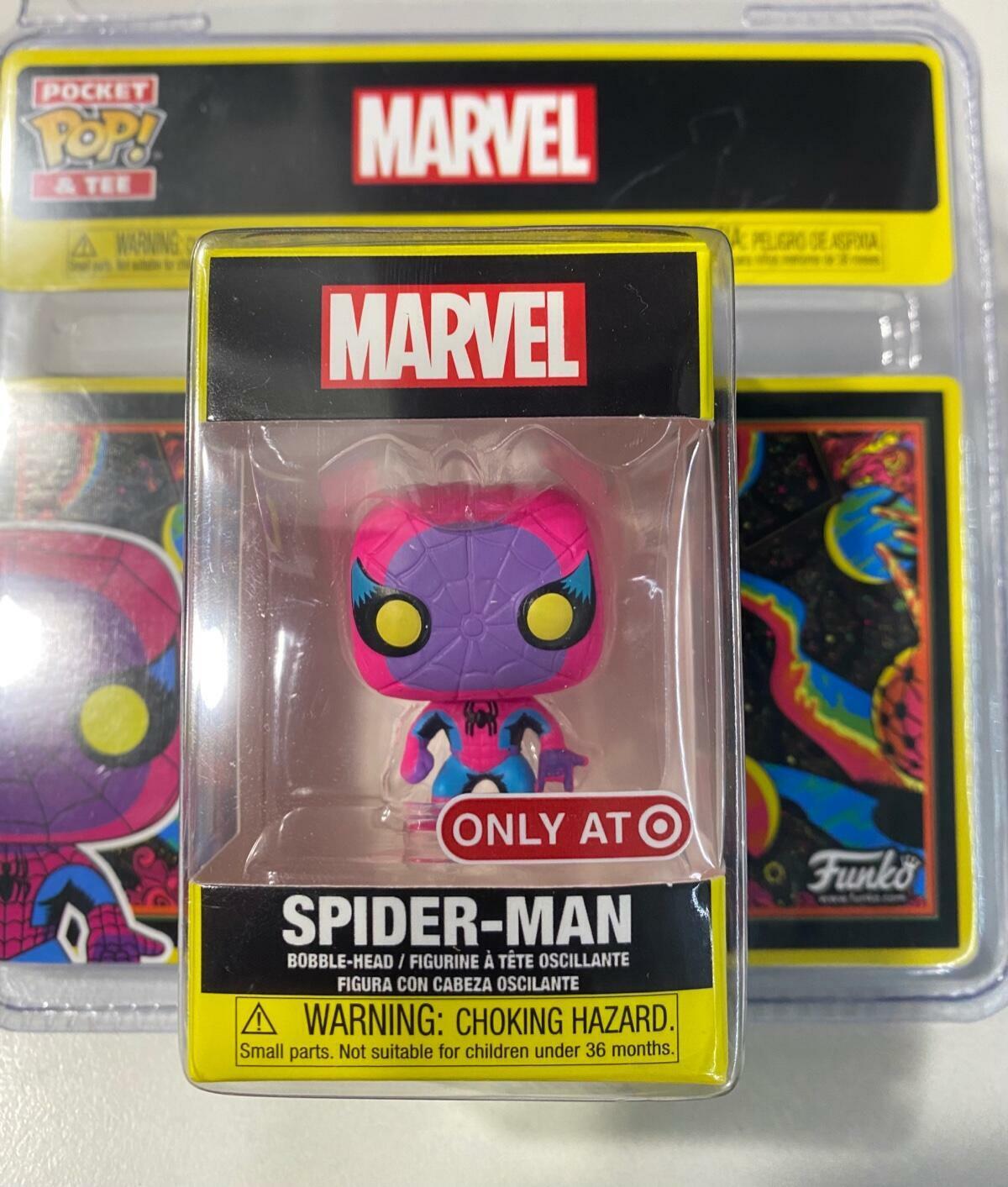 Funko Pocket POP! Keychain Marvel Spider-Man [Blacklight] Exclusive