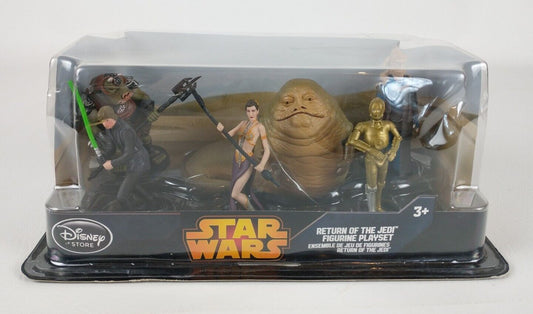 Disney Store Star Wars Return of the Jedi 6 Figurines Slave Leia