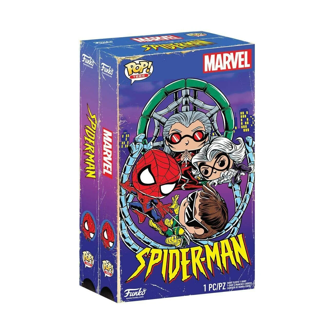 Funko POP! Tees Marvel Spider-Man Animated Series with Size Large T-Shirt Collectors Box Exclusive