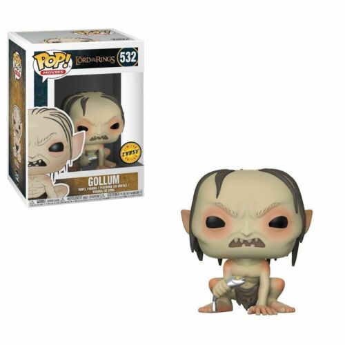 Funko POP! Movies Lord of the Rings CHASE Gollum [Crouched, Fish] #532