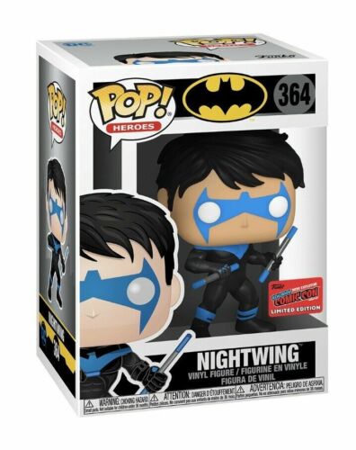 Funko POP! Heroes Batman Nightwing #364 NYCC 2020 Exclusive Sticker LE