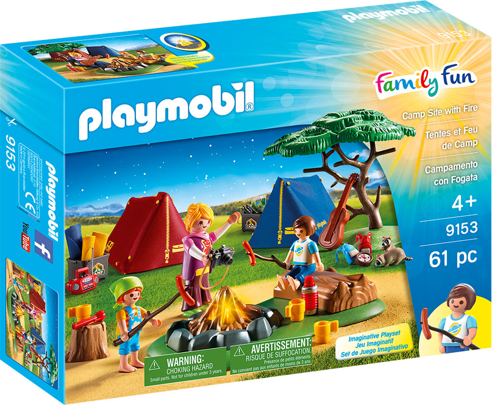 Playmobil Family Fun Camp Site with Fire 9153